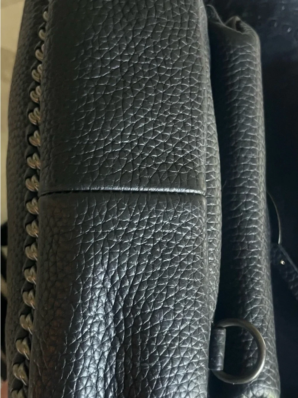 Coach Dakota Fringe Flap Crossbody Bag Black Whiplash  EUC - Picture 8 of 14